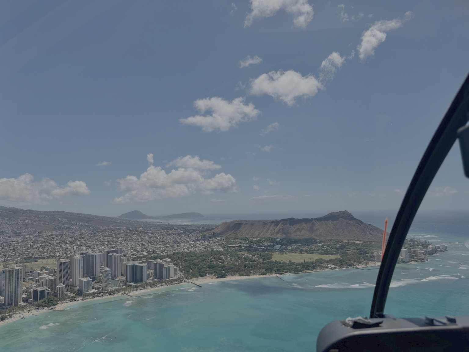 Aerial view of Waikiki and Diamond Head