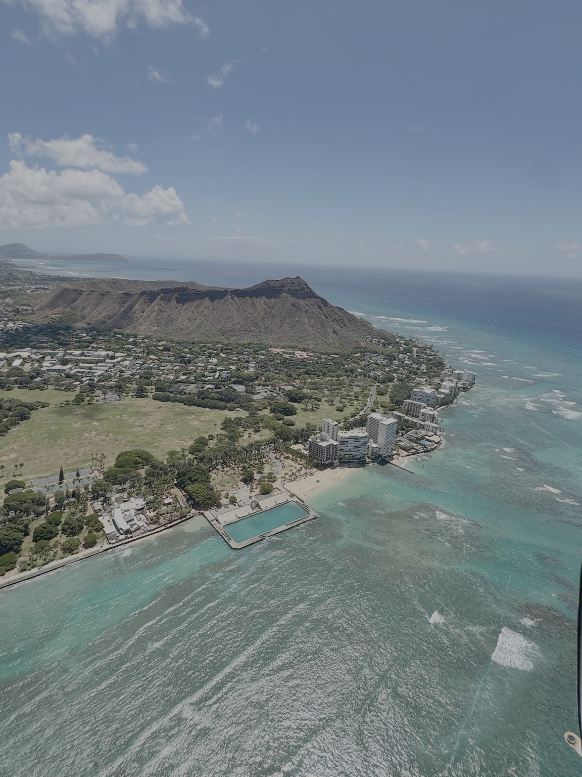 Coastline and reef near Diamond Head