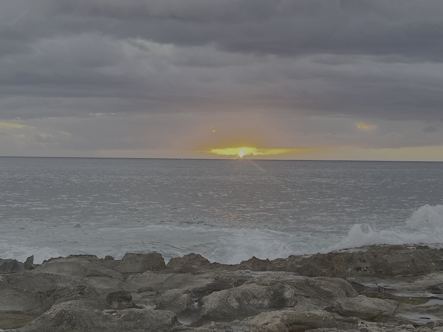 Golden sunset over the Pacific